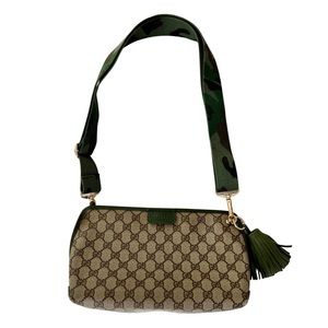 Authentic GG, Canvas, Gucci Crossbody - Brown and Army Green